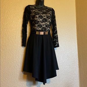 Venus black lace dress